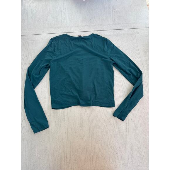 Zobha Tie Front Workout Top Clean Girl Cropped Balletcore - Picture 4 of 6